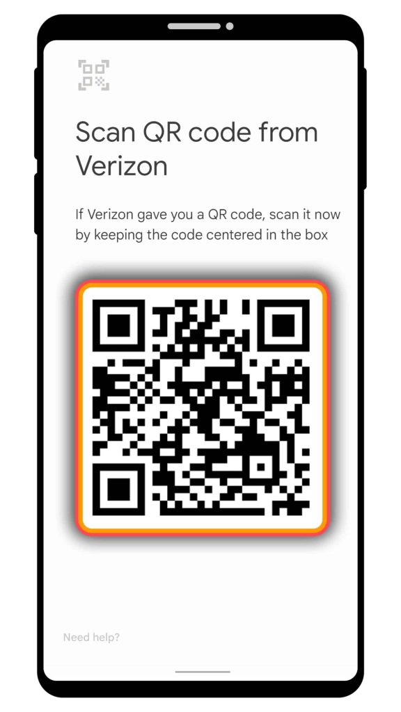 Step 5: Scan QR code