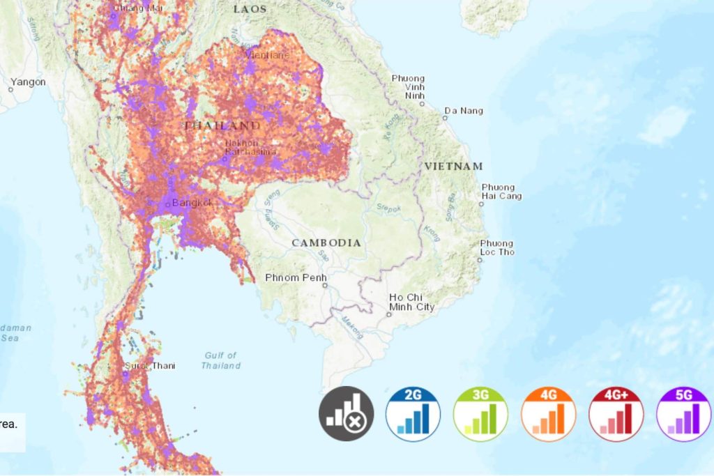 DTAC coverage map