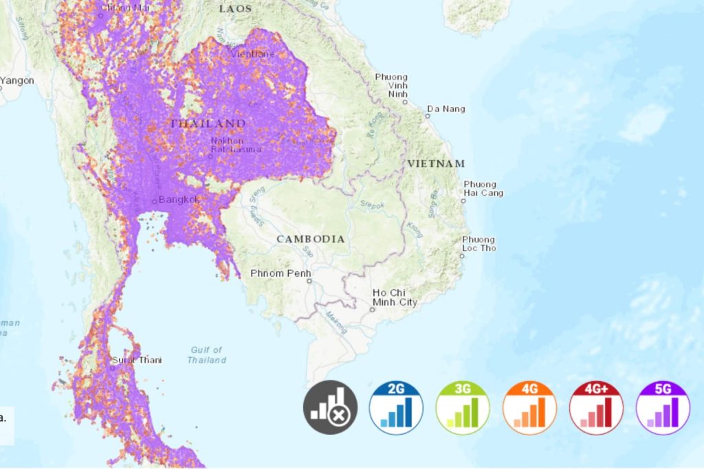 Truemove H coverage map