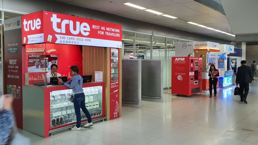TrueMove H sim card at DMK airport