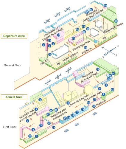 Chiang Mai airport map